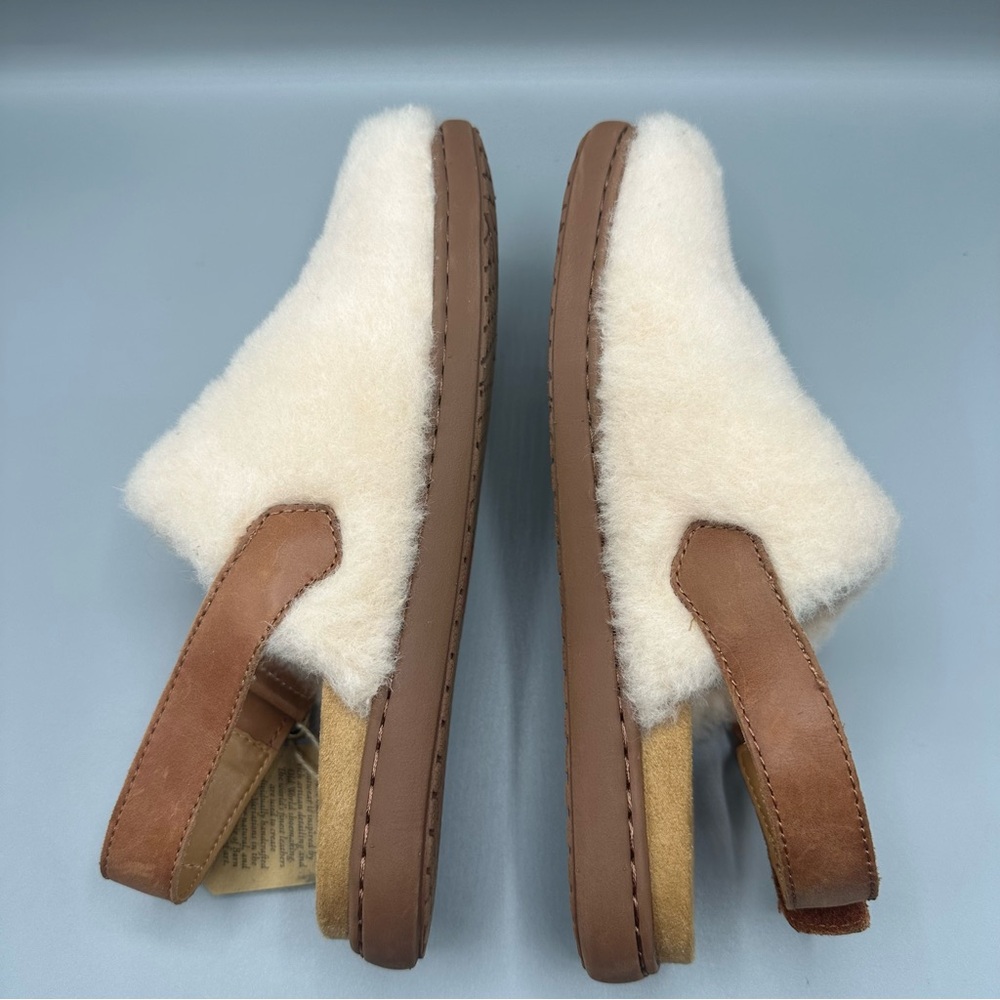 Born Handcrafted Shearling Mules Flats Casual Slingback Shoe Slippers Clog Sz 9 - Picture 6 of 9